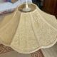 Vintage 1970s woven wicker pendant light