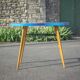 Table haricot formica et pieds compas, table bureau, table d'appoint, table vintage, 60's