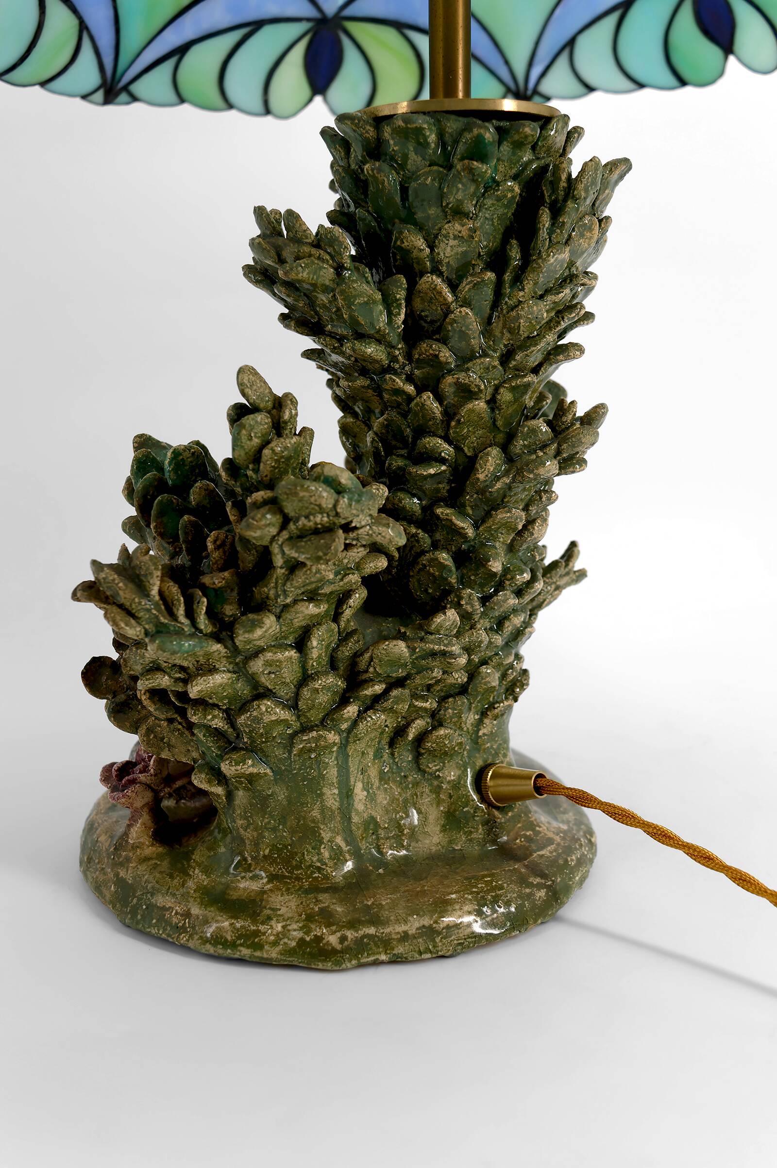 Ceramic lamp, dreamlike childhood – W. Schilder, Germany, c. 1970