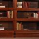 Library Wall of 3 Globe Wernicke Modules in Oak - 19th Century