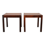 1960s Set of Two Square Side/Coffee Wooden Tables , Denmark