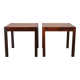 1960s Set of Two Square Side/Coffee Wooden Tables , Denmark