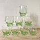 Old pistachio green glasses