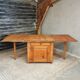 Antique Swedish table folding table with plenty of storage space