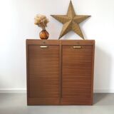 Double binder with low curtains
