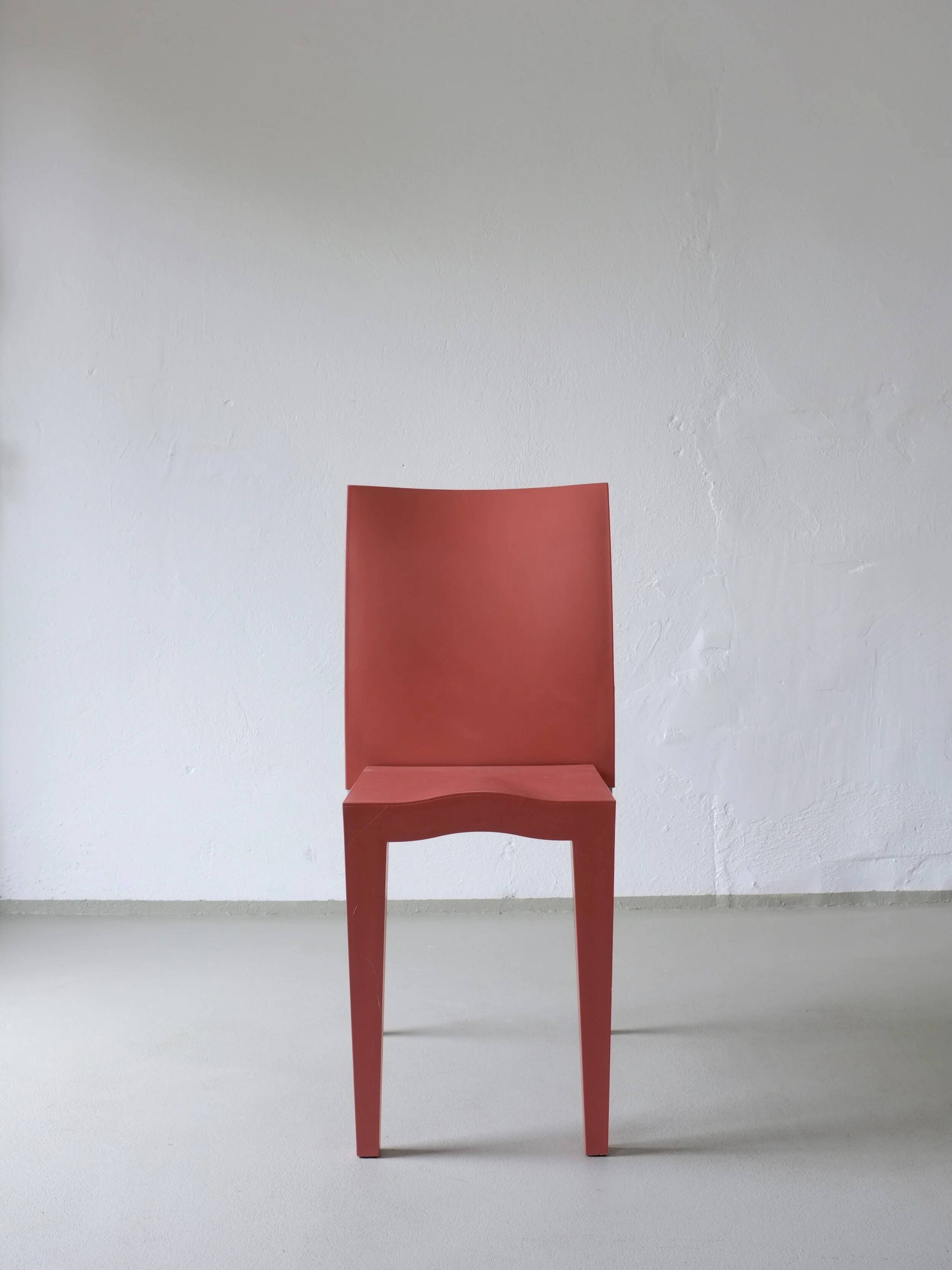 4 Kartell Coral Pink "Miss Global" Chairs by Philippe Starck | 1990s