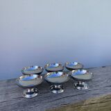 6 stainless steel cups 1970