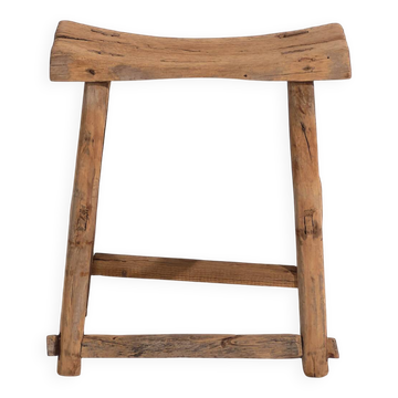 Tabouret ancien de style wabi sabi (c.1900)