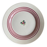 Plat rond plat terre de fer Gien