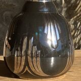 Vase noir stylisé Art Déco
