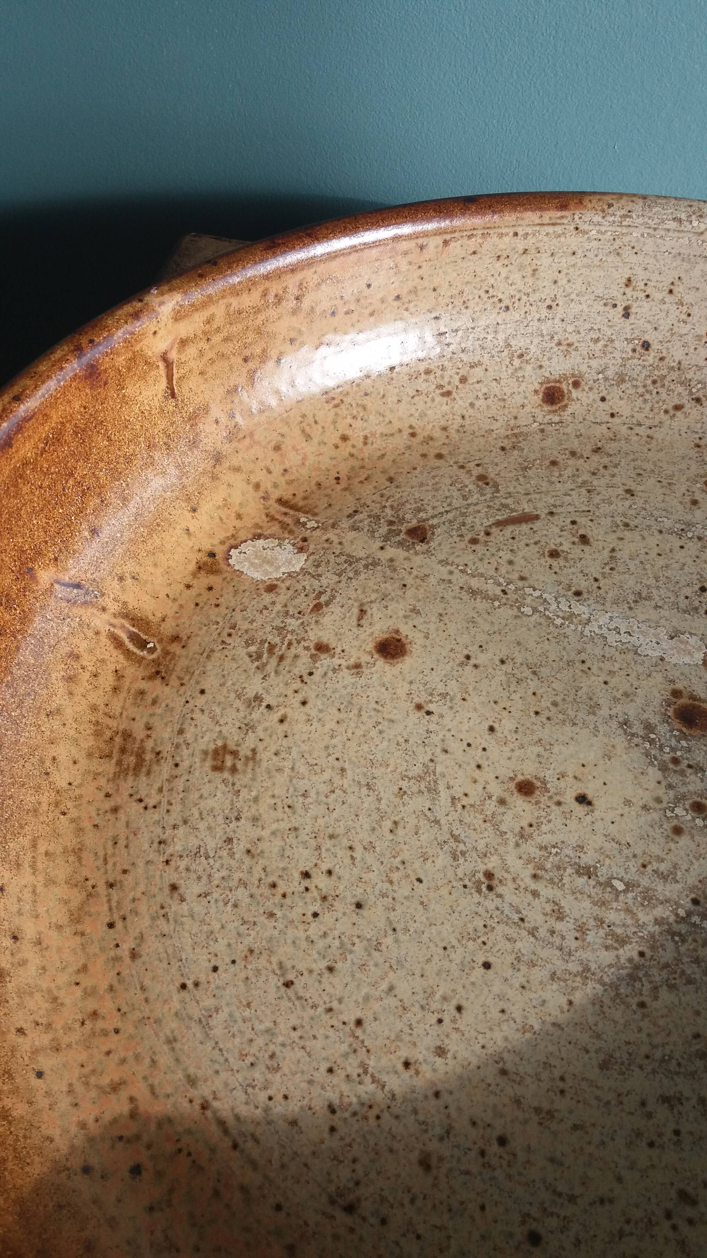 Earthenware salad bowl from Puisaye, Jean-Pierre Prud’homme