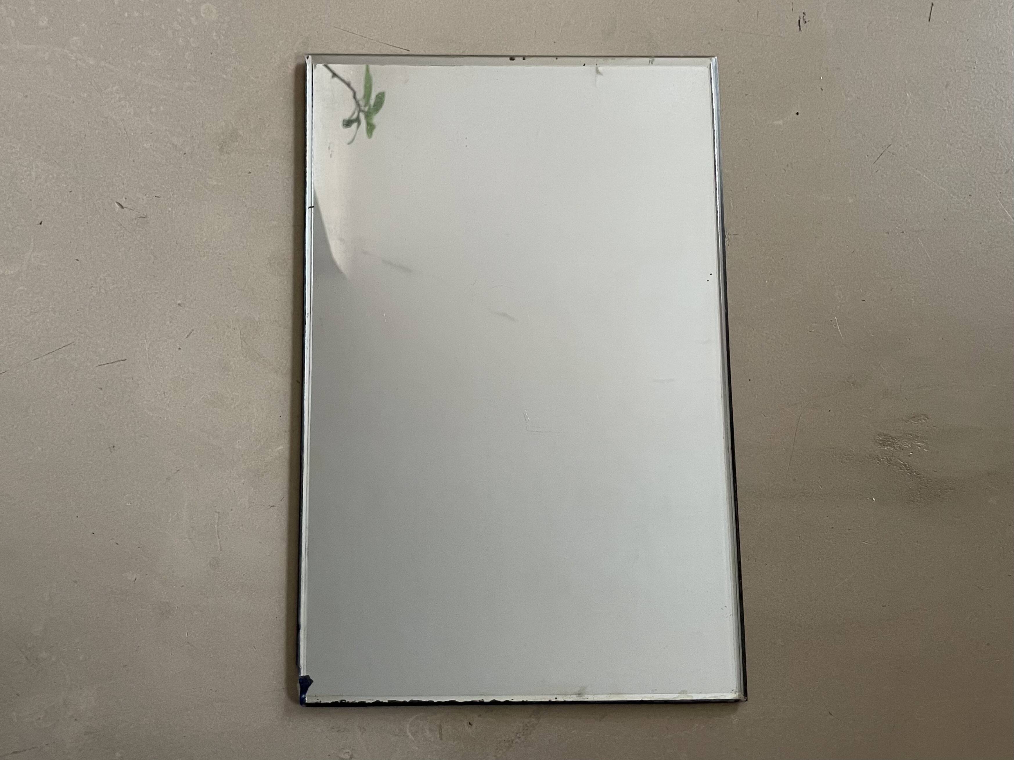 Miroir biseauté ancien 26x42cm