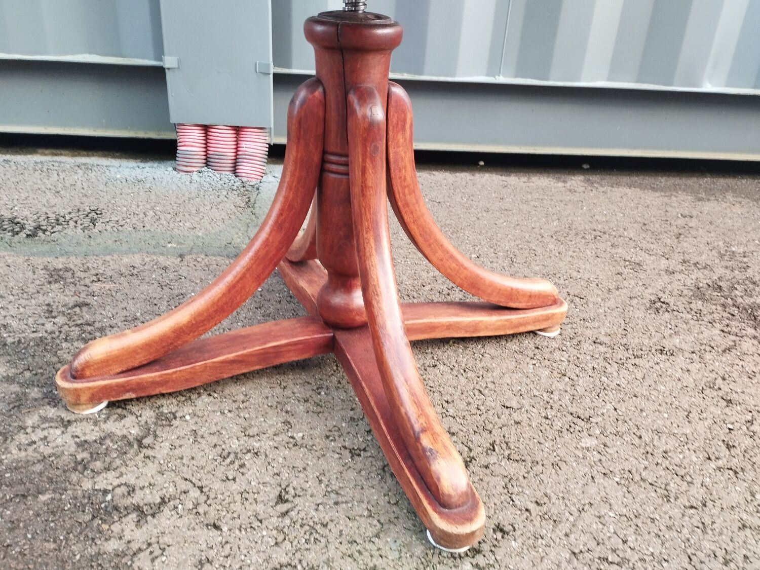 Vintage wooden antique office chair