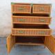 Commode bambou rotin vintage