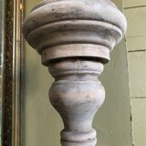 Old wooden church candle holder