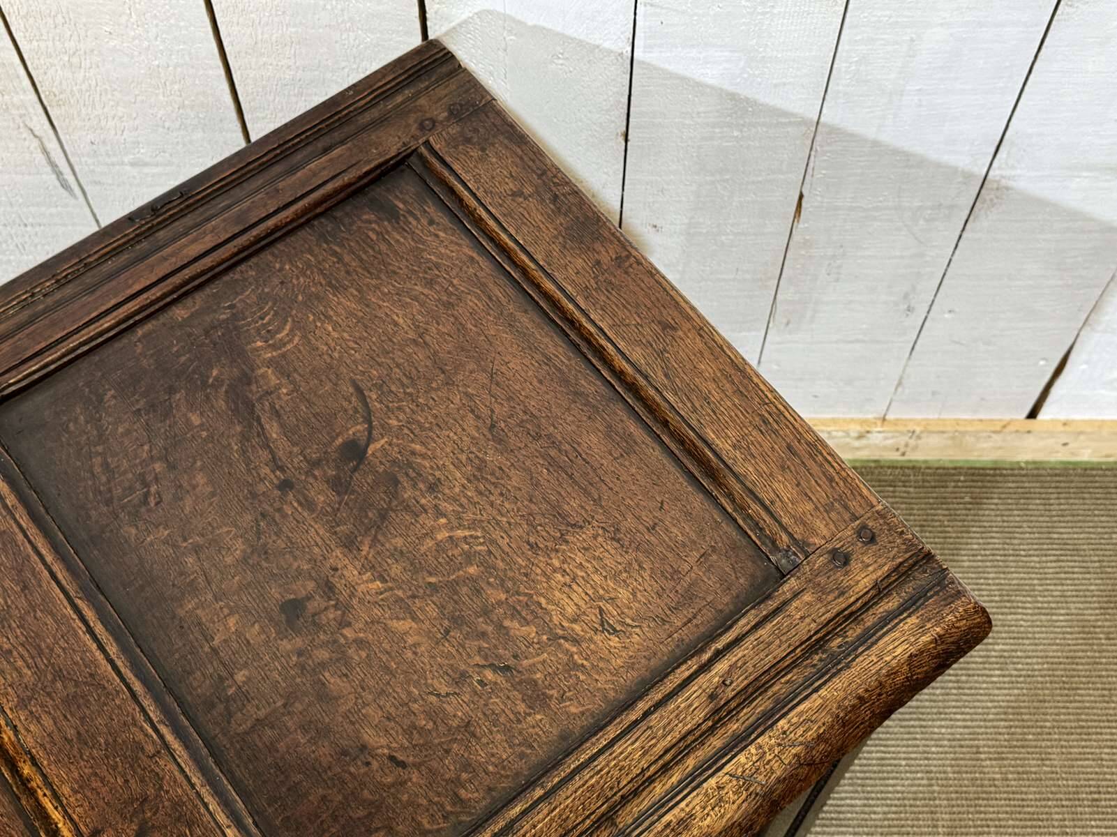 19th-century English oak chest