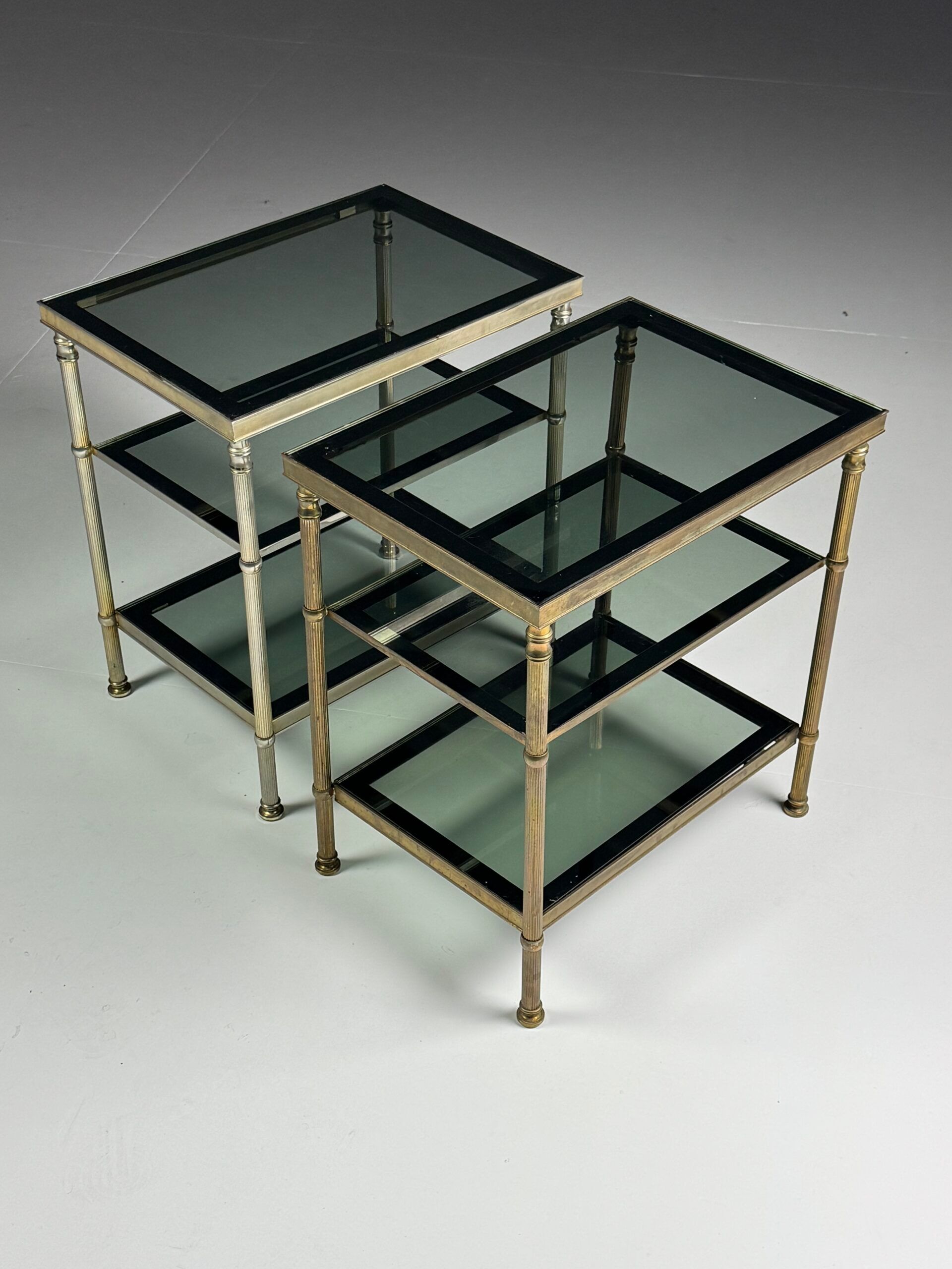 Metal side tables 1960s-70s