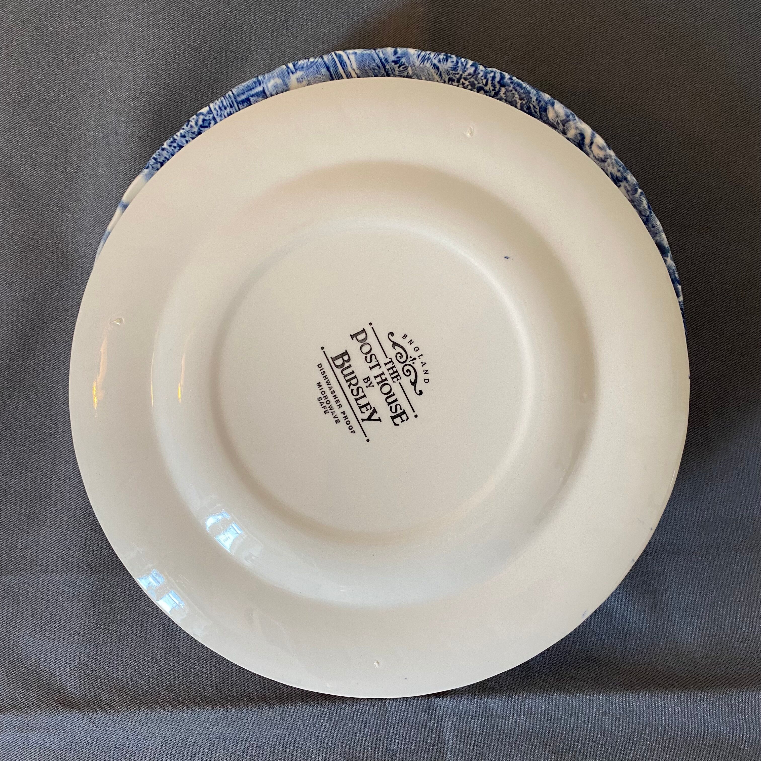 English dessert plates