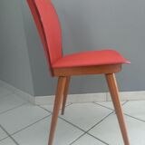 Suite of 4 chairs by Bistrot Baumann 800 by Swiss designer Max Bill 1950s