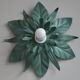Applique fleur en métal