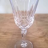 5 verres à pied en cristal