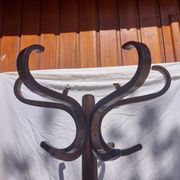 wooden parrot coat rack, bistro, vintage