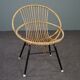 Rattan armchair Dutch Design 1960