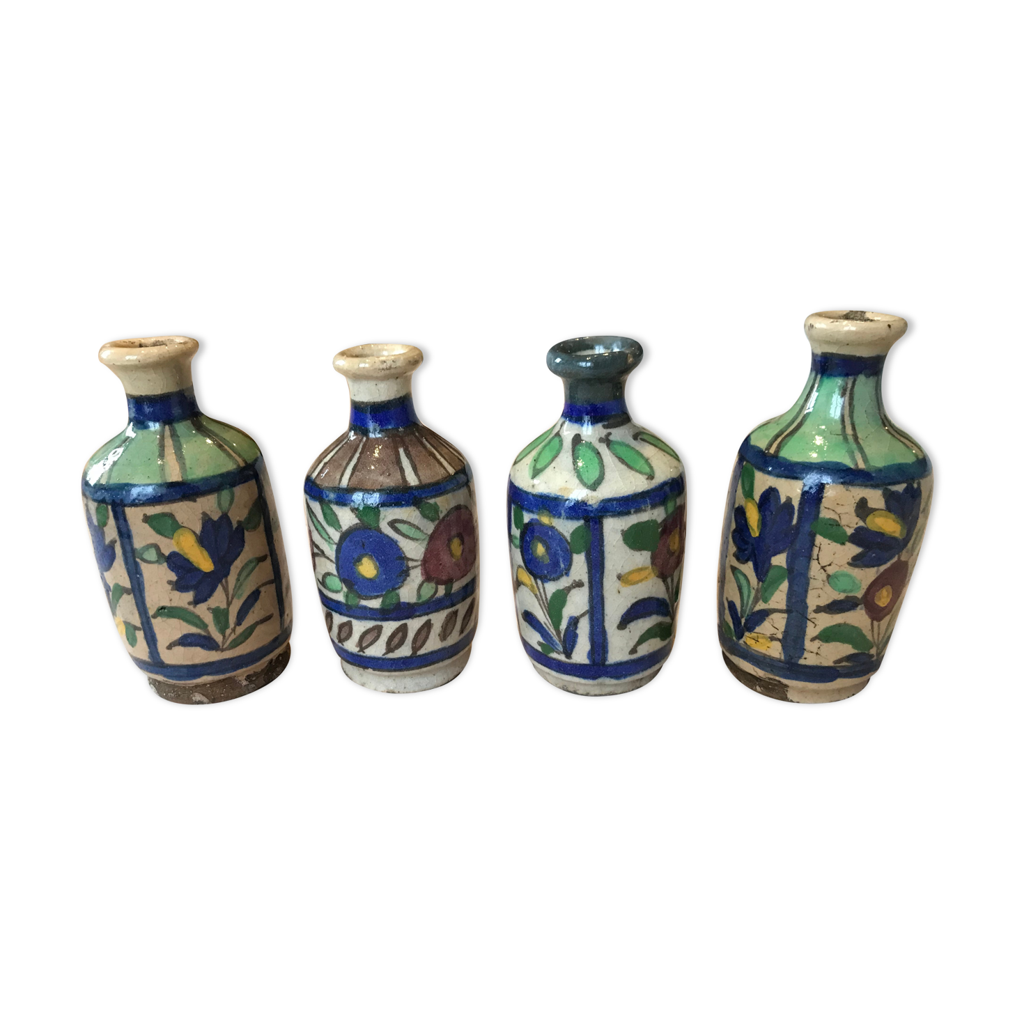 4 Iran earthenware vases