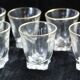 Set of 6 liqueur glasses with golden threads - Art Deco 1940 certified