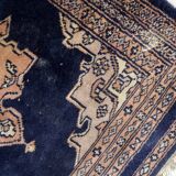 Handmade vintage Uzbek Bukhara rug 64cm x 65cm 1960s - 1C1176