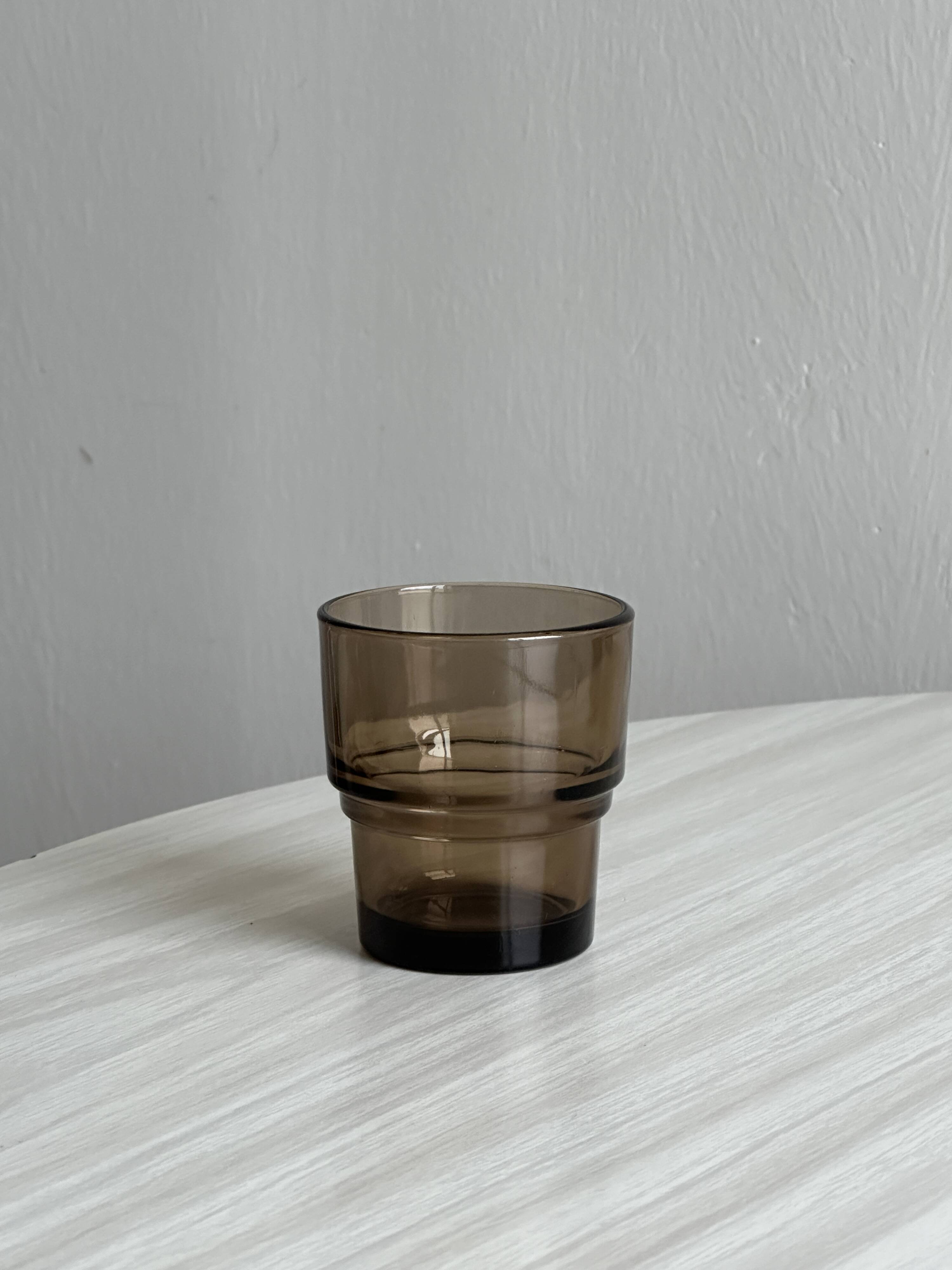 4 thick glass smoked glasses