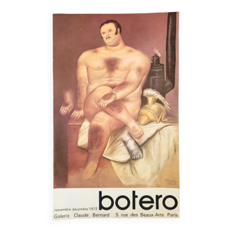 Affiche originale Botero - Galerie Claude Bernard, 1972