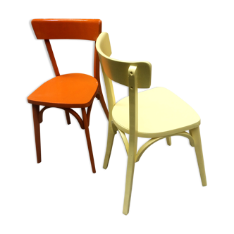 Two freshly repainted Luterma chairs