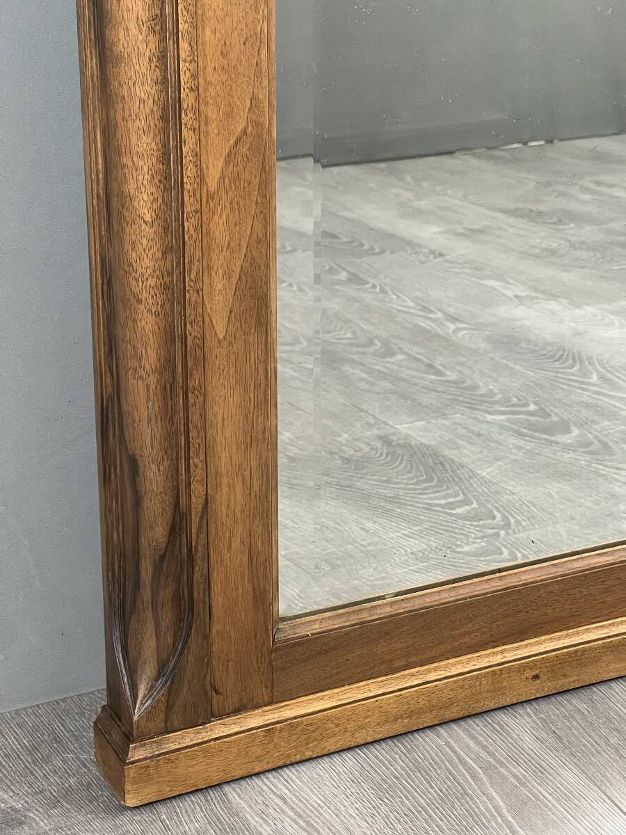 Carved wooden mirror, late 19th / early 20th century