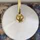 Set of two sconces in new electrified white enamelled sheet metal