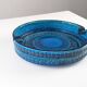 Giant blue ceramic ashtray by Aldo Londi for Bitossi