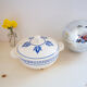 Soupière en porcelaine fleurs bleues badonviller