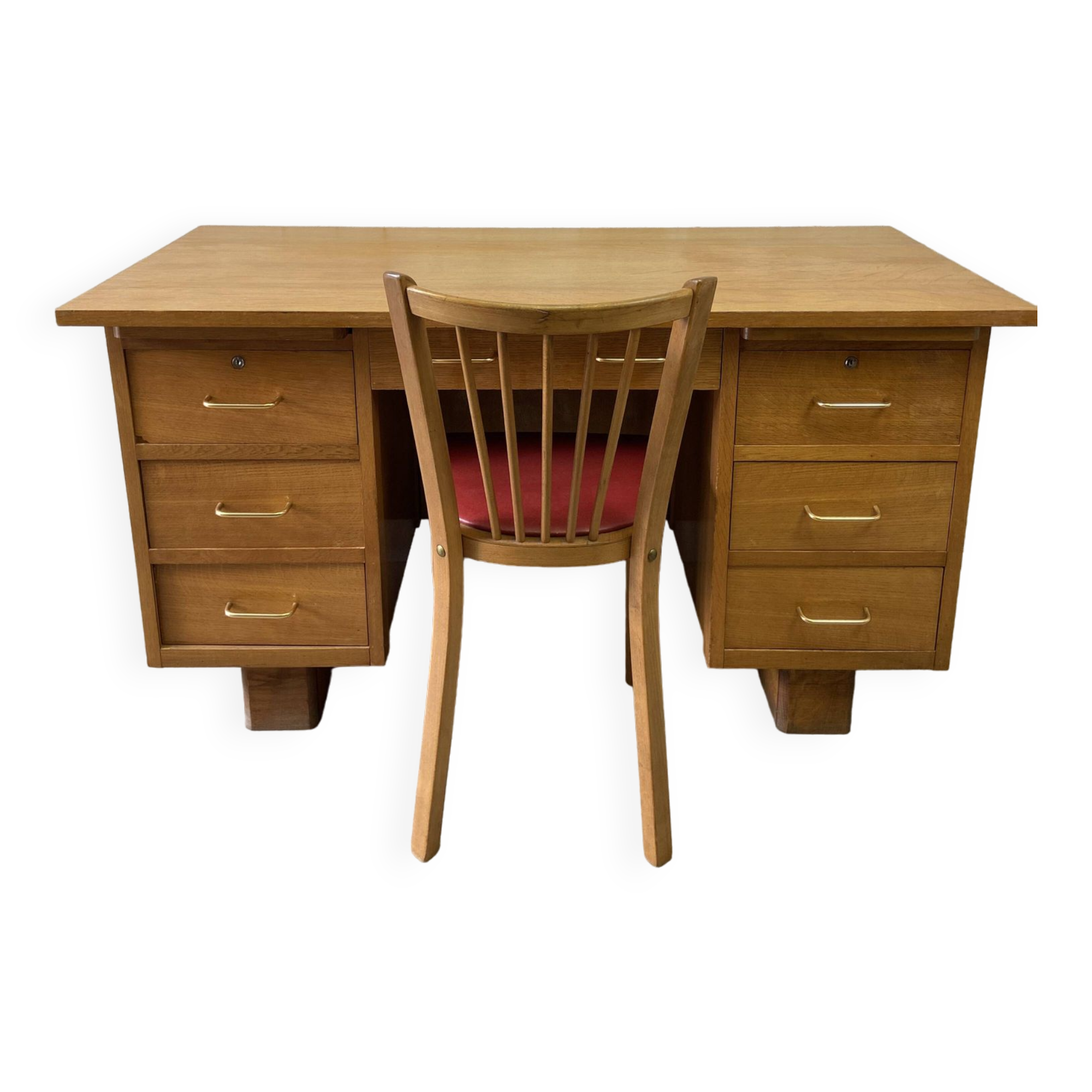 Vintage desk set and Baumann chair