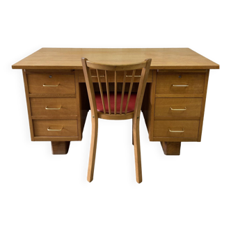 Vintage desk set and Baumann chair