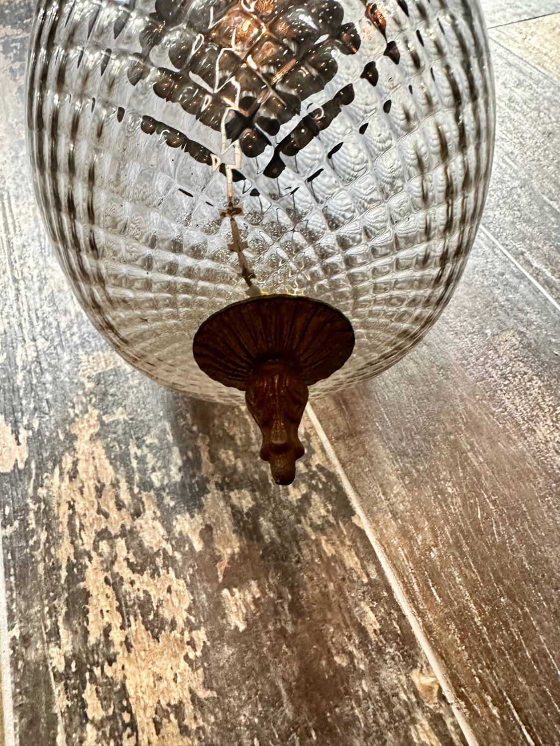 Diamond tip ball chandelier