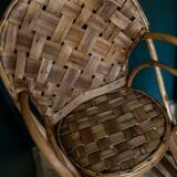 Rattan high chair