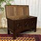 19th-century English oak chest