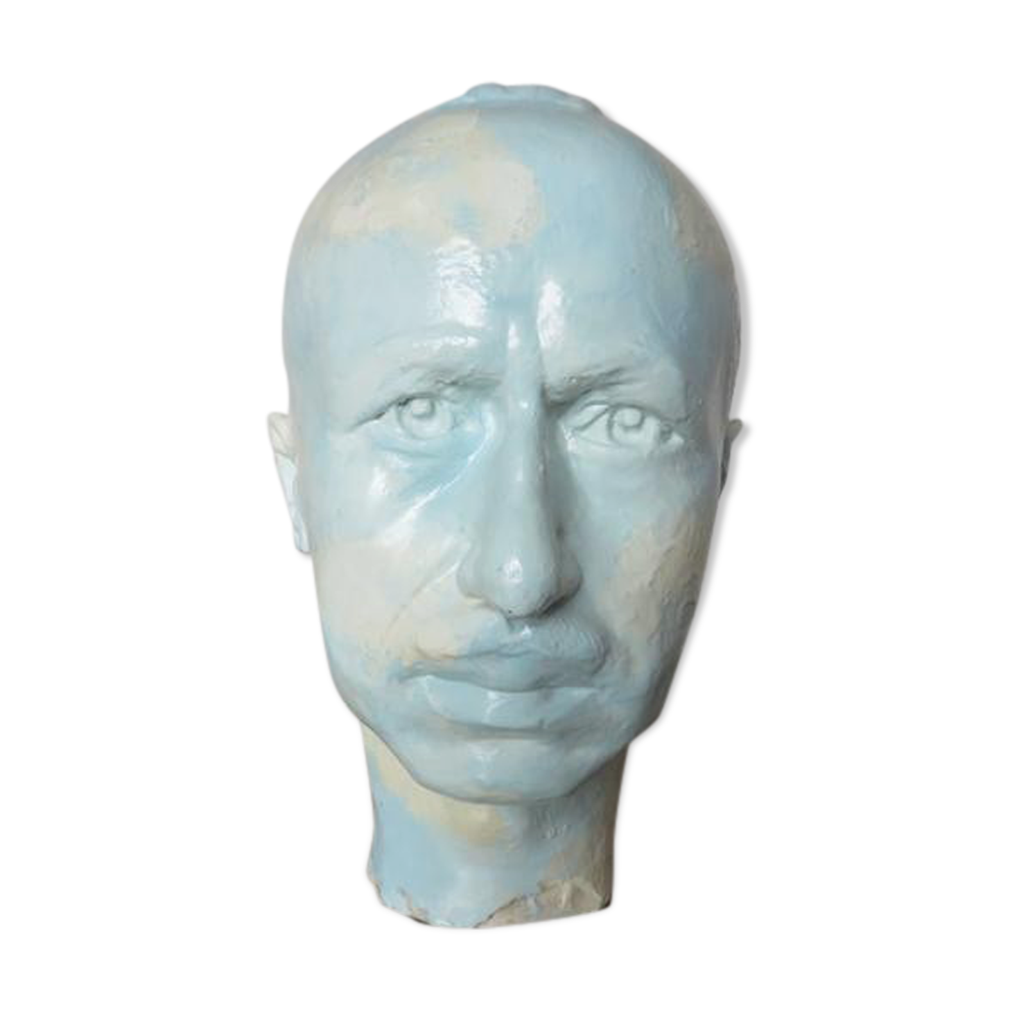 Head, plaster bust "man"
