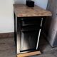 High-end 70s bedside table / accent furniture in solid wood.