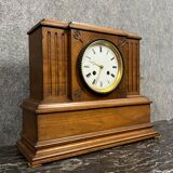 Pendule en noyer époque Napoléon III vers 1880