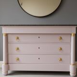 Empire style chest of drawers, 19th century, painted