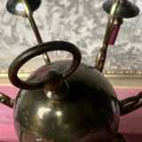 Antique gilded bronze chandelier with 8 lights