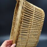 Basket or old wicker laundry basket