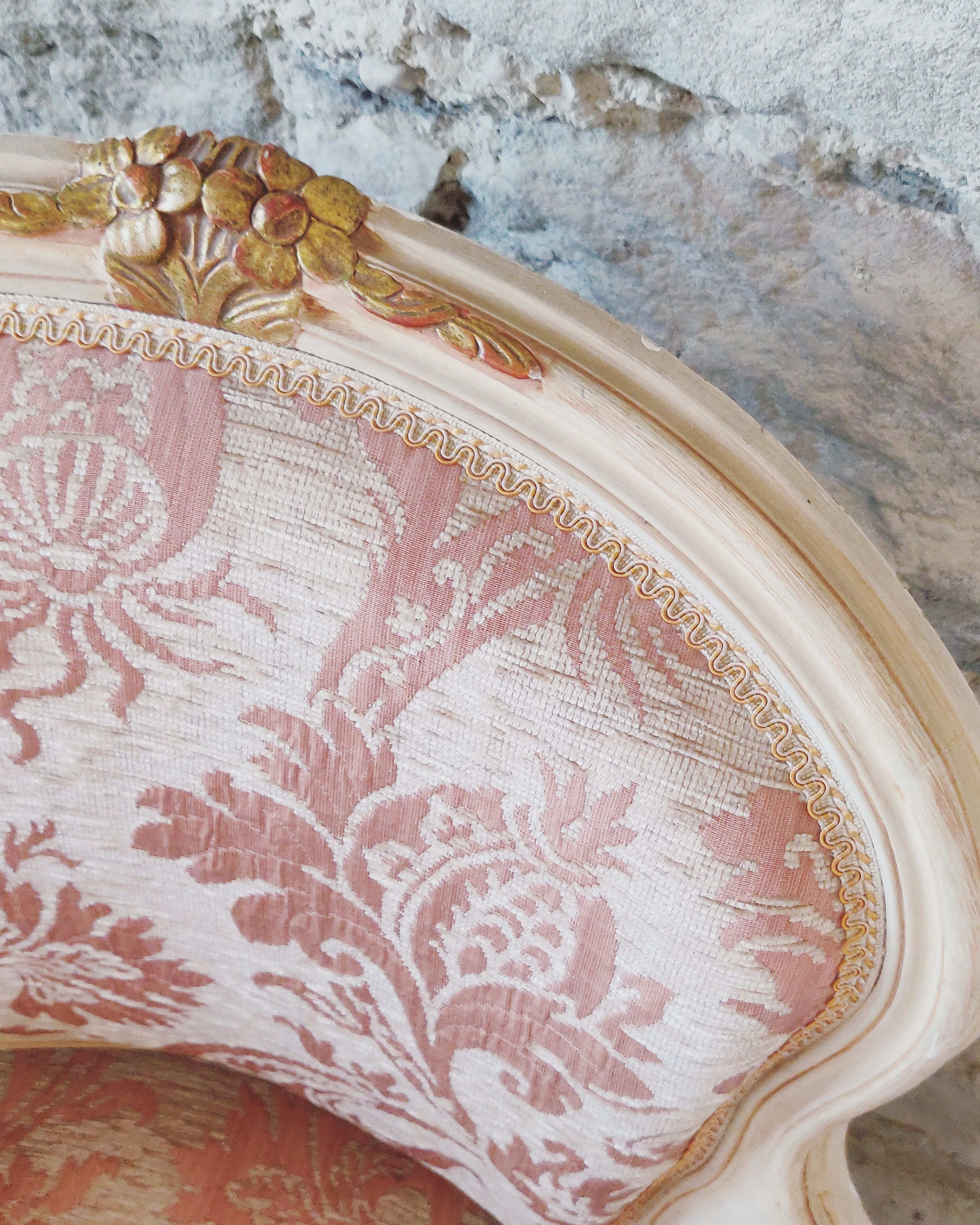 Two Louis XV style convertible armchairs