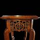Rare Guéridon / Japonese Pedestal in Carved Wood by Gabriel Viardot